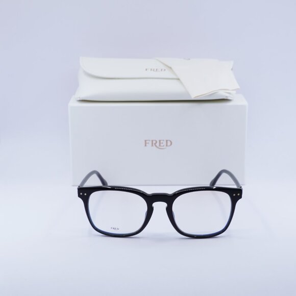 Fred FG50006U 001 Square 54mm Eyeglasses - Black/Blue Light Block - Picture 3 of 9